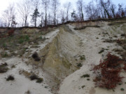 Küstenerosion auf Usedom: Steilküste beim Seebad Ückeriz.