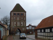 Wahrzeichen der Stadt Usedom: Das Anklamer Tor.