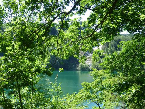 Idyll in Grn: Der Trkissee nahe Kalkofen auf der Insel Wollin.