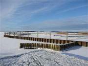 Winterurlaub im Bernsteinbad ckeritz: Der Achterwasserhafen des Usedomer Seebades.