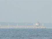 Ostseebad Zinnowitz: Seebrcke und Tauchgondel sind vom Zempiner Strand aus zu erkennen.