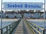 Usedomer Kaiserbäder: Seebrücke und Strandpromenade von Bansin.