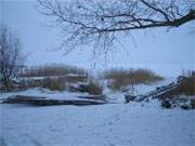 Kleiner Hafen am Peenestrom in Warthe: Winterurlaub auf Usedom bietet interessante Eindrcke.