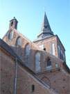 Die Lassaner Kirche auf dem Festland am Peenestrom zeugt von der frheren Bedeutung der Stadt.