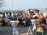 Blick ber die Ostsee: Strandpromenade des Ostseebades Koserow.