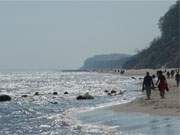 Bernsteinbad ckeritz: Wanderung am Ostseestrand von Usedom.