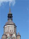 Der Kirchturm der Stralsunder Marienkirche ist ein phantastischer Aussichtspunkt ber Stadt und Landschaft.