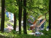 Strandpromenade des Bernsteinbades ckeritz: Vom Kstenwald zum Zeltplatz.