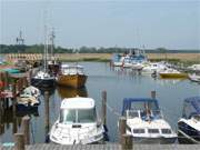 Sportboothafen am Peenestrom: Zecherin auf der Insel Usedom.