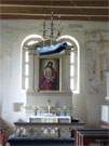 Altar: Die Dorfkirche von Zirchow im Hinterland der Insel Usedom.