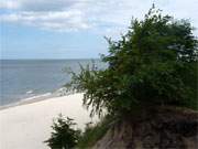 Sandstrand an Usedoms Ostseekste zwischen ckeritz und Stubbenfelde, einem Ortsteil Loddins.