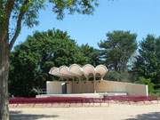 Usedomer Inselnorden: Musikpavillon des Ostseebades Karlshagen.