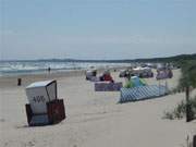 Weier Sandstrand auf Usedom: Ostseestrand von Karlshagen.