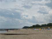 Bernsteinbad Zempin: Ostseestrand vor dem Sommergewitter.