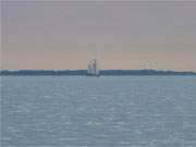 Zweimaster: Segelschiff auf dem Usedomer Achterwasser.