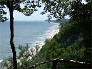 Bis zum Bernsteinbad ckeritz ist der Ostseestrand von Usedom vom Streckelsberg aus zu berblicken.