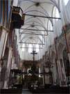 Hansestadt Stralsund, Nikolaikirche: Das Kirchenschiff und der Altar.