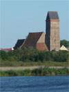 Peeneflussfahrt: Die beeindruckende Marienkirche in der frheren Hansestadt Anklam.