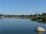 Bootsliegepltze am Nepperminer See, einem Arm des Achterwassers, an der Insel Usedom.