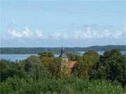 Blick ber den Schmollensee auf Usedom vom Mhlenberg in Benz.