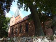 Dorfkirche: Stolpe im Hinterland der Insel Usedom besitzt eine typische Backsteinkirche.