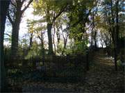 November auf Usedom: Der alte Friedhof der Ortschaft Benz.