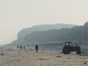 Dezemberstimmung: Der Ostseestrand des Bernsteinbades ckeritz ist fast verwaist