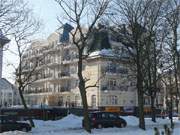 Ostseebad und Hafenstadt: Historisierender Baustil an der Strandpromenade von Swinemnde.