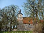 Sehr beliebtes Foto-Motiv: Die Feininger-Kirche in der Usedomer Gemeinde Benz.