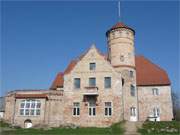 Unverputzt: Das Schloss in Stolpe auf der Insel Usedom wird aufwndig saniert.