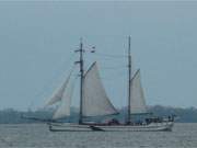 Balm im Hinterland der Insel Usedom: Schiffsausflug ber das Achterwasser.