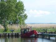 Im Hafen: Fischerboot im Loddiner Hafen.