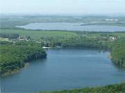 Usedom-Rundflug: Der Wolgastsee im Hinterland der Usedomer Kaiserbder.