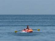 Bootsausflug auf blauen Wellen: Sommerurlaub an der Ostseeküste der Insel Usedom.