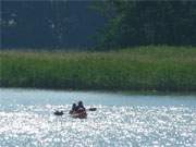 Mit dem Kajak auf der Peenemndung: Wassersport auf den Boddengewssern der Insel Usedom.