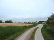 Wanderungen durch das Hinterland der Insel Usedom: Der Weg nach Balm fhrt am Achterwasser entlang.