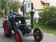 Lanz Bulldog: Historische Ackerschlepper auf dem Loddiner Erntefest.