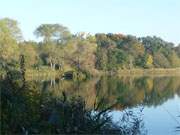 Herbststimmung auf der Insel Usedom: Der Klpinsee hinter dem Ostseedeich.