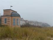 Verhangenes Novemberwetter: Ostseebad Bansin auf der Insel Usedom.