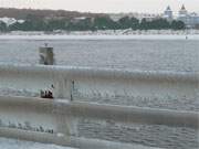 Ornamentiertes Gelnder: Seebrcke im Ostseebad Zinnowitz auf Usedom.