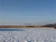 Winter auf Usedom: Wiesenland zwischen den Bernsteinbdern ckeritz und Loddin.