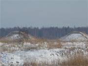 Flugzeugshelter, verschneit: Das ehemalige Jagdfliegergeschwader 9.