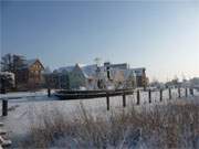 Wolgaster Schlossinsel: Speicherstadt am Peenestrom.