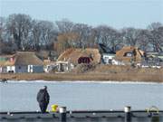 Neu gebaut: Achterwasser des Ostseebades Zinnowitz und Neubaugebiet am Achterwasser.