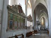 Imposanter Sakralbau in der Hansestadt Greifswald: Seitenschiff von Sankt Nikolai.