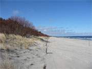 Ostseestrand und Dne: Bernsteinbad Zempin auf Usedom.