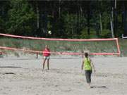 Spiel und Sport am Ostseestrand: Das Bernsteinbad Zempin auf der Insel Usedom.