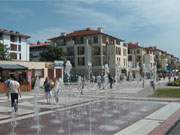 Auf dem polnischen Teil der Insel Usedom: Die Strandpromenade des Ostseebades Swinemnde.