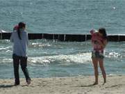 Ostseebad Bansin auf der Insel Usedom: Mit der Familie am Ostseestrand.