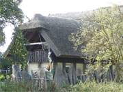 Sanierung: Rohrgedecktes Bauernhaus am Ortsrand von Stolpe auf Usedom.